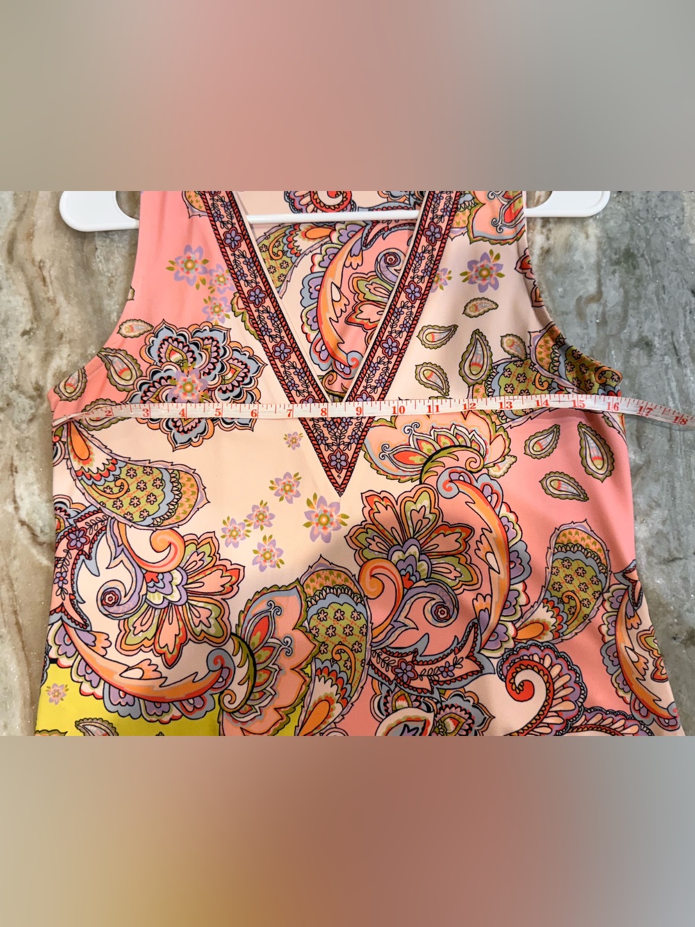 Women’s HALE BOB Sleeveless Jersey paisley dress- Size Small - Picture 5 of 6